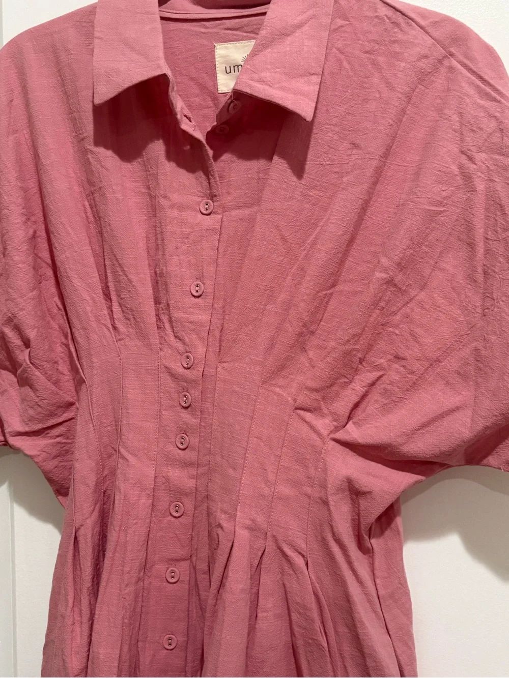 Daphne Pink Collared Dress - Picture 7 of 10